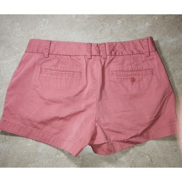 J. CREW Women's BROKEN-IN CHINO SZ 8 100% Cotton Pockets MID-RISE SHORTS - Picture 3 of 5